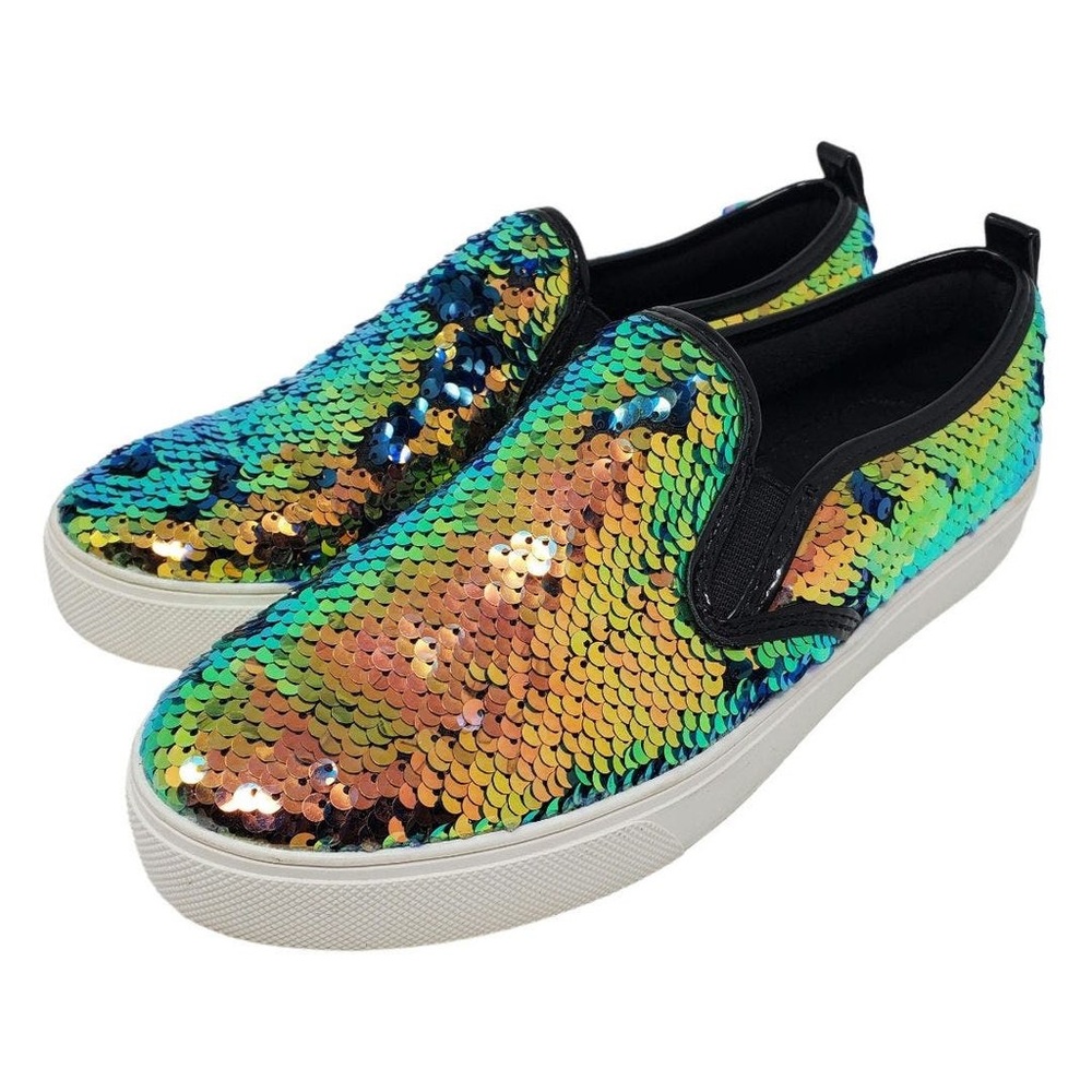Aldo Women’s Jille Iridescent Flip Sequin Slip On Sneakers